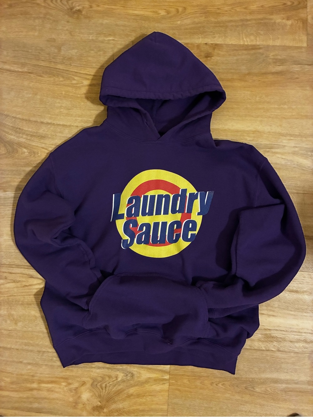 Retro style laundry sauce hoodie